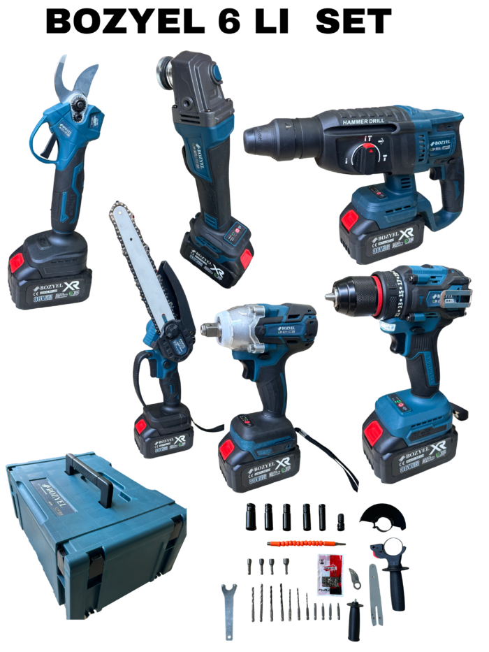 Bozyel 6 lı set akülü profesyonel makineler - Görsel 2