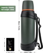 D.kadi Tutacaklı 2.5 lt Çelik Termos 304 SUS KROM PASLANMAZ - Görsel 2