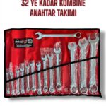 Yeti 14 Parça 8 Mm-32 mm Kombine Anahtar Takımı