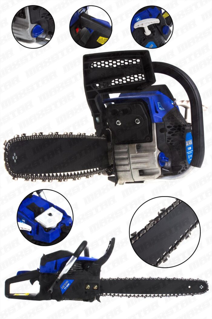 Maxstar Benzinli Testere 52CC / 38 Diş profesyonel motorlu testere - Görsel 2