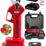 Daflong Dfl Series Yeni Nesil Çift Batarya Çelik Şanzuman Şarjlı Bağ Makası-Krmz