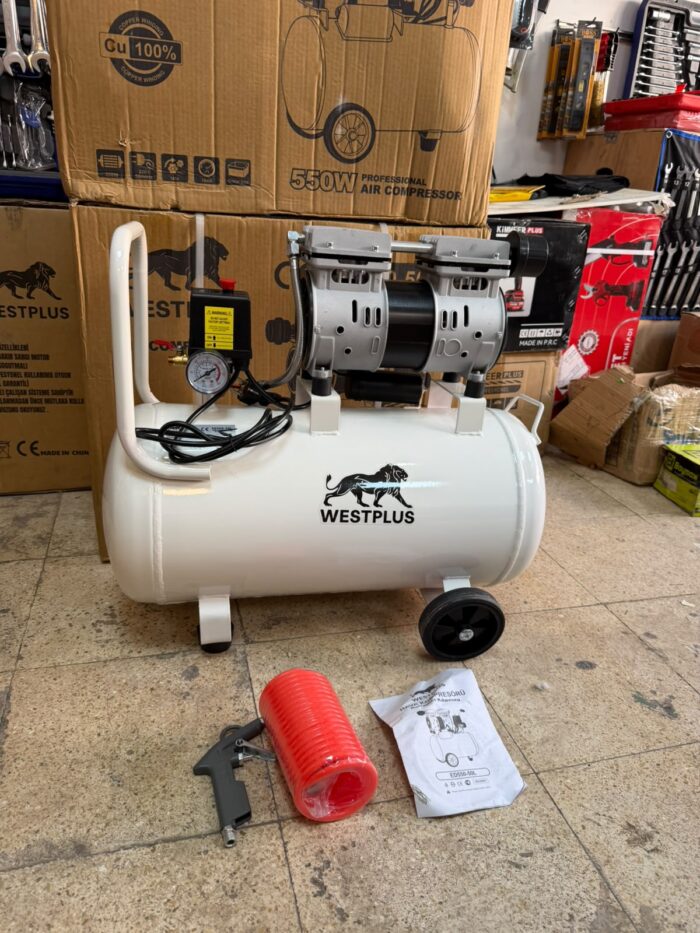 WESTPLUS 50 LT 2HP SESSİZ YAĞSIZ HAVA KOMPRESÖRÜ PROFESYONEL - Görsel 4